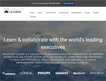 Tablet Screenshot of executiveleaders.com